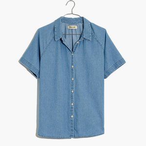NWT Madewell Denim Tidal Shirt in Dottie Wash